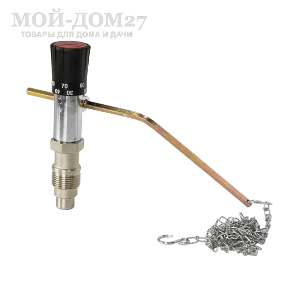 Регулятор тяги RT4 R (30-90°C) для твердотопливных котлов | Мой-Дом27 Регулятор тяги RT4 R (30-90°C) для твердотопливных котлов | Мой-Дом27 | Регулятор тяги как видно из названия регулирует тягу в комбинированном котле отвечая за подачу или ограничение подачи воздуха в камеру сгорания.
Размер погружной части 37мм